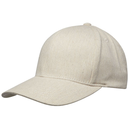 Casquette 6 pans recyclée promotionnelle Opal Flocons d’avoine